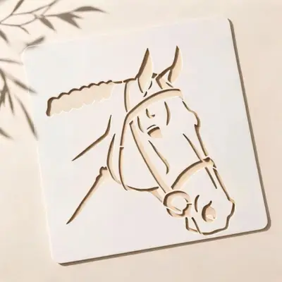 Casvena Horse Head Stencil for Wall, Wood & Canvas Art