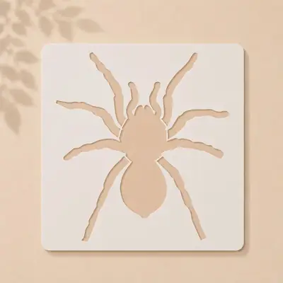 Casvena Tarantula Reusable Stencil for Wall & Canvas