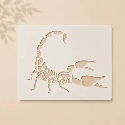Casvena Scorpion Reusable Stencil for Wall & Canvas Painting