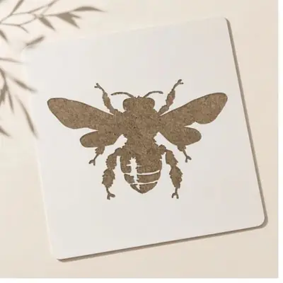 Casvena Bee Reusable Stencil for Wall & Canvas Painting
