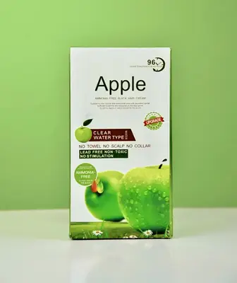 Original Apple Hair Color 1000ml Dubai Import - Ammonia Free Natural Black & Dark Brown