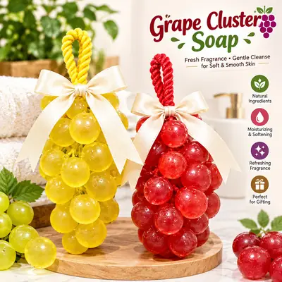 Grape Cluster Soap | Grape Shaped Decorative Bath Soap