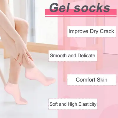 Silicone Moisturizing Gel Heel Socks