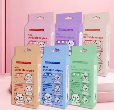 CUTE  Wipes Tissue Can for Cleaning Face(Random color)