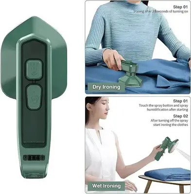 Portable Travel Iron Mini Steam Iron Handheld Ironing Machine – Compact Electric Clothes Iron for Home, Travel & Outing