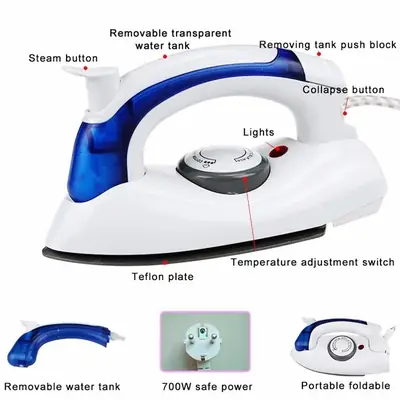 Mini Portable Handheld Travel Iron with Temperature Control