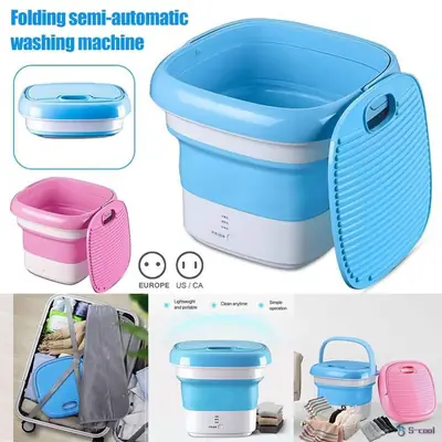 Mini Foldable Washing Machine Portable Laundry Washer