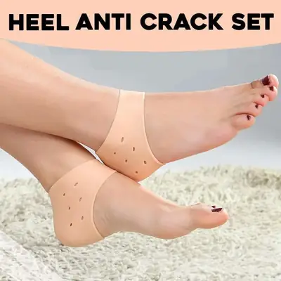 Silicone Half Heel Protector Anti-Crack Heel Sleeve Pair