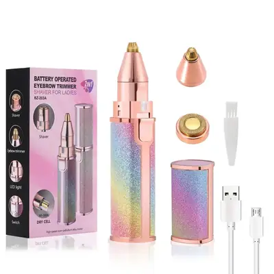 2-in-1 Eyebrow Trimmer & Facial Hair Remover