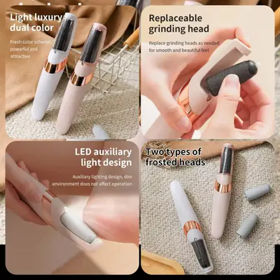 Rechargeable Electric Foot Callus Remover – Portable Pedicure Machine with Rotating Roller for Dead Skin & Hard Skin Removal