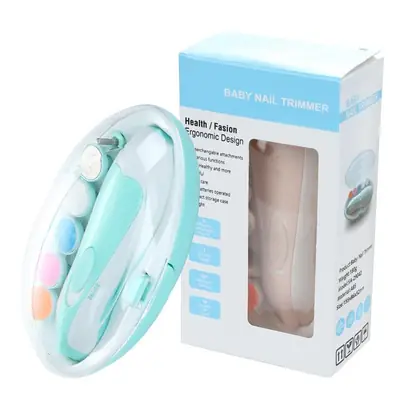 6-in-1 Electric Baby Nail Trimmer with LED Light – Portable Baby Nail Clipper & Manicure Pedicure Set for Infant, Newborn & Kids