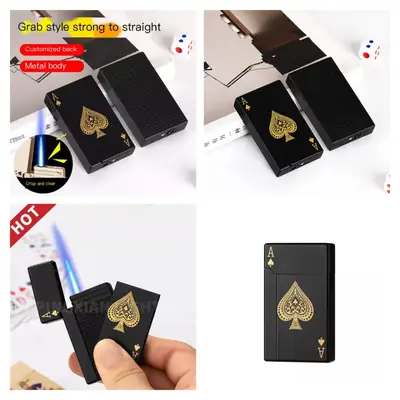 KING Fancy Ace Refillable Lighter – Reusable Pocket Lighter