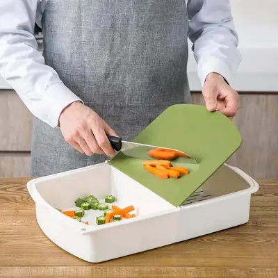 Cutting Boards 3in1 Kitchen Cutting Plastic Chopping Board 