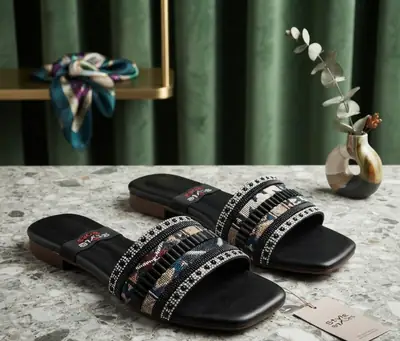 Women's Satin Fancy Flats thumbnail 3