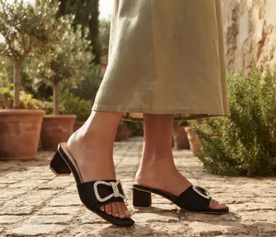 Women's Synthetic Leather Fancy Block Heels thumbnail 4