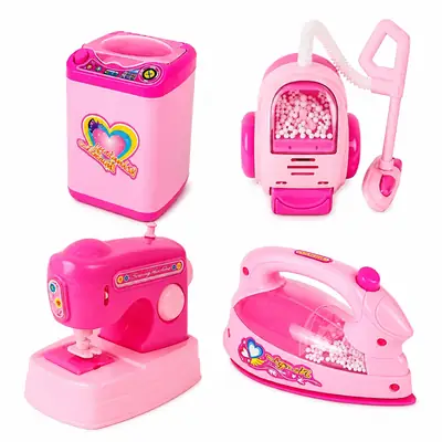 Girl's Plastic With Penguins Toy Bundle