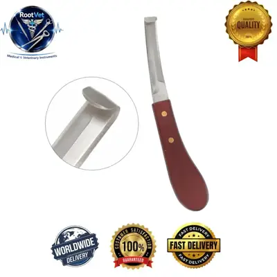 Hoof Knife Farrier Tool Premium Stainless Steel Double Blade