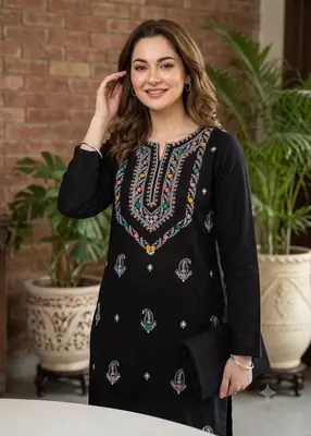 2 Pcs Women's Unstitched Embroidered Suit