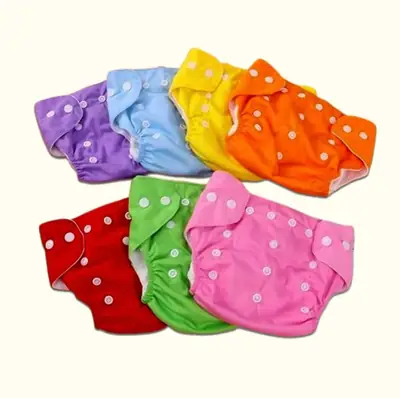 Reusable Washable Cloth Diaper – One Size Adjustable (0 Months to 5 Years) | Waterproof, Leak-Proof, Eco-Friendly