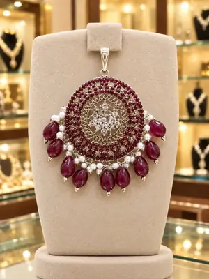 Fancy Antique Plated Artificial Stones Artificial Set