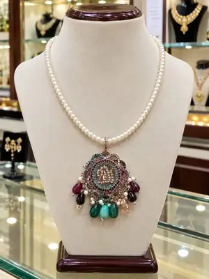 Fancy Antique Plated Artificial Stones Artificial Set