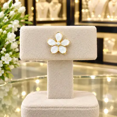Bridal Antique Plated Artificial Stones Earrings