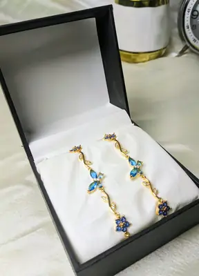 1 Pc Butterfly Hanging Gold Plated Chain Bracelet