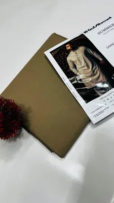 Men Cotton Plain Suit Green Summer thumbnail 2