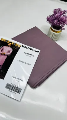 Purple Cotton Men's Kurta Pyjama Suit Summer thumbnail 3