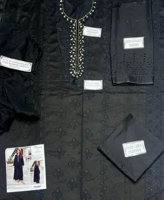 3 Pcs Women's Unstitched Embroidered Suit thumbnail 3