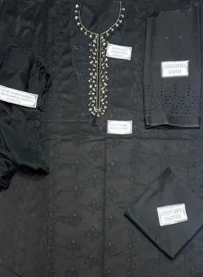 3 Pcs Women's Unstitched Embroidered Suit thumbnail 4