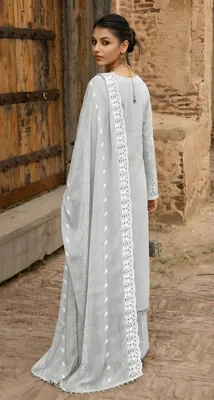 3 Pcs Women's Unstitched Embroidered Suit thumbnail 2