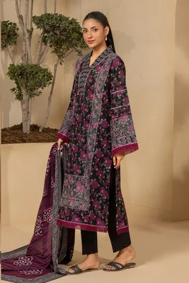 3 Pcs Women's Unstitched Printed Suit thumbnail 2