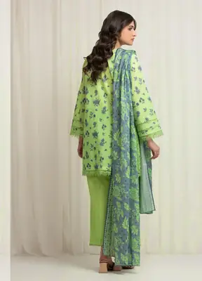 3 Pcs Women's Unstitched Printed Suit thumbnail 2