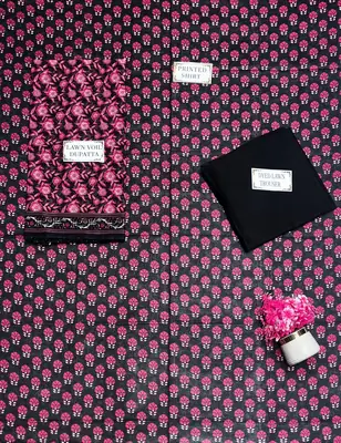 3 Pcs Women's Unstitched Printed Suit thumbnail 4