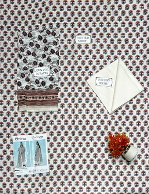 3 Pcs Women's Unstitched Printed Suit thumbnail 3
