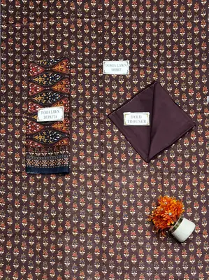 3 Pcs Women's Unstitched Printed Suit thumbnail 4