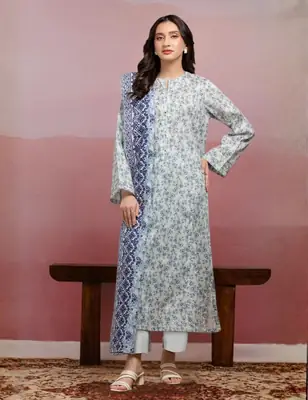 3 Pcs Women's Unstitched Printed Suit