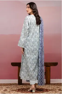 3 Pcs Women's Unstitched Printed Suit thumbnail 2