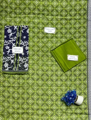 3 Pcs Women's Unstitched Printed Suit thumbnail 4