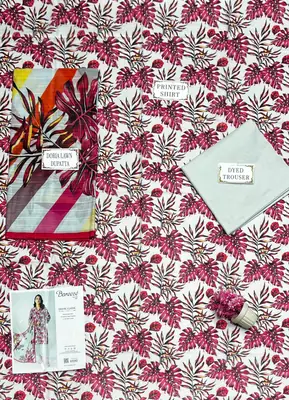 3 Pcs Women's Unstitched Printed Suit thumbnail 3
