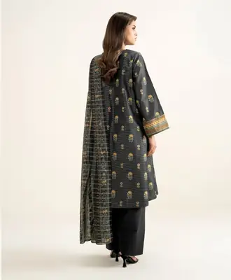 3 Pcs Women's Unstitched Printed Suit