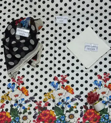 3 Pcs Women's Unstitched Printed Suit thumbnail 4