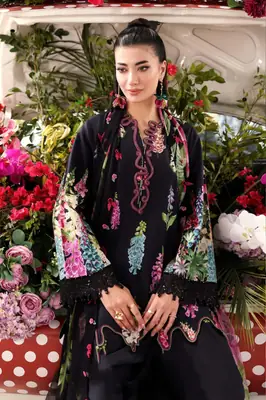 3 Pcs Women's Unstitched Printed Suit thumbnail 2