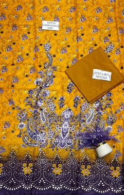 2 Pcs Women's Unstitched Embroidered Suit thumbnail 4