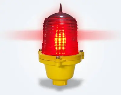 LED Aviation Obstruction Warning Signal Light Metal Body 