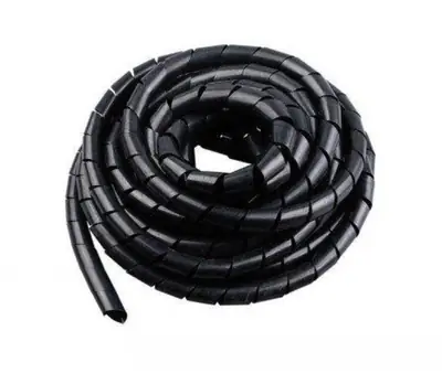 Black PVC Spiral Sleeve 5meter in length