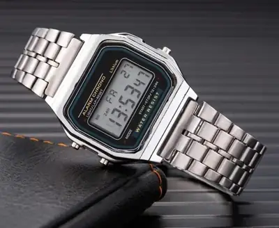 Stainless Steel Digital Display Watch For Men  thumbnail 3