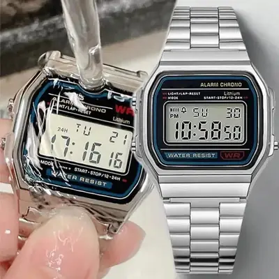 Stainless Steel Digital Display Watch For Men  thumbnail 7
