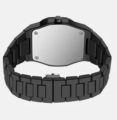 Men's Carbon Fiber Black Arabic Aura Watch thumbnail 8